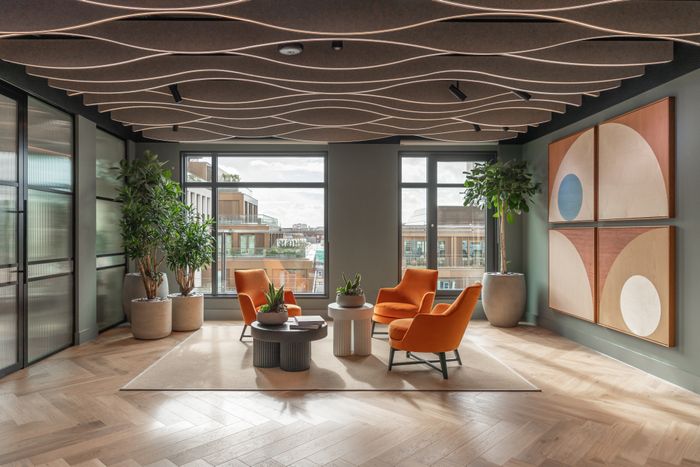 A seating area in GSA's office.